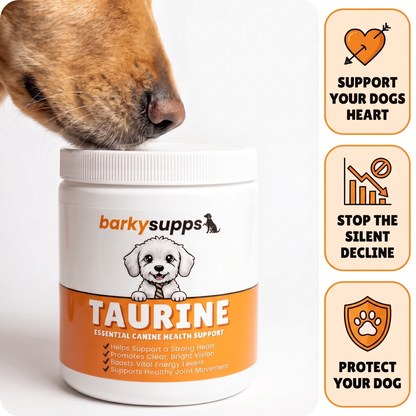 Stop The Decline In Your Dog With BarkySupps™ Taurine